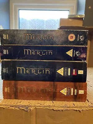 Merlin - The Complete Series 1-4 DVD Box Sets DISCS LIKE NEW 1850G • £26.99