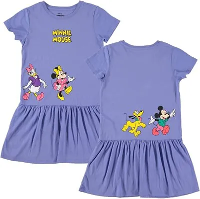 Minnie Mouse Girls' Jersey Dress -Minnie MouseMickey Mouse Daisy & Pluto... • $13.99