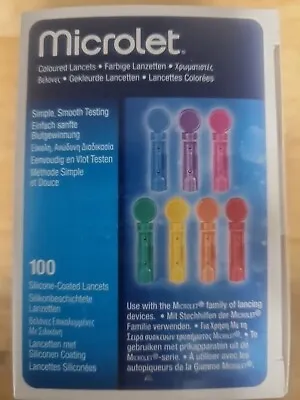 Microlet Lancets - 100 Lancets Per Box Sealed  • £3