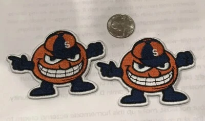 $9.50 • Buy (2)-SU SYRACUSE UNIVERSITY Vintage  Embroidered Iron  On Patches 3.25” X2.5”
