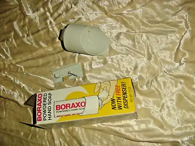 Vintage Boraxo Powdered  Hand Soap Plastic Dispenser.& Original Box 023400003013 • $34.99