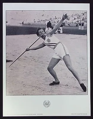 Olympic  Poster - Babe Didrickson - Javlin • $20