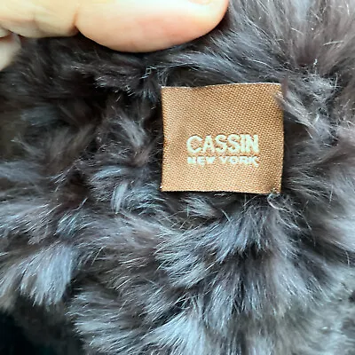 Vintage Sherry Cassin New York  Real Fur  Scarf Neck Warmer Cocoa Brown SO SOFT! • $21.98