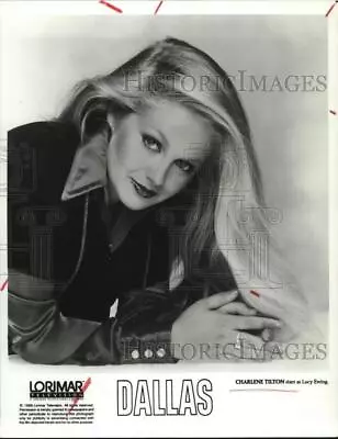 1988 Press Photo Charlene Tilton Stars On  Dallas.  - Hpp02679 • $15.99