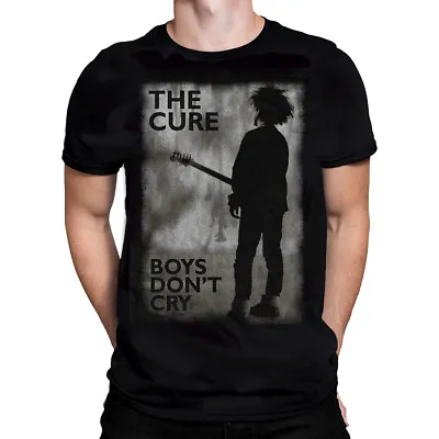 Official T Shirt THE CURE- BOYS DON't CRY B&W All Sizes Black Mens Licensed New • $56.27