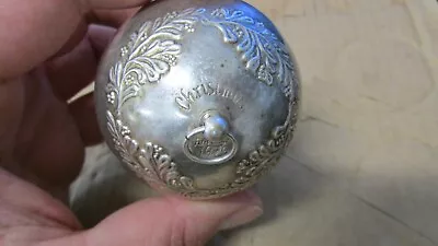 Vintage 1979 Towle 3215 Silverplate Christmas Ball Bell Dented • $12