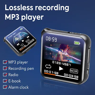Portable MP3 Player Voice Recorder Digital Audio Player FM Radio Alarm Clock • £20.99