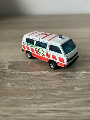 Matchbox VW Type 25 Volkswagen Ambulance Camper Bus Transporter 1987 • £2.95