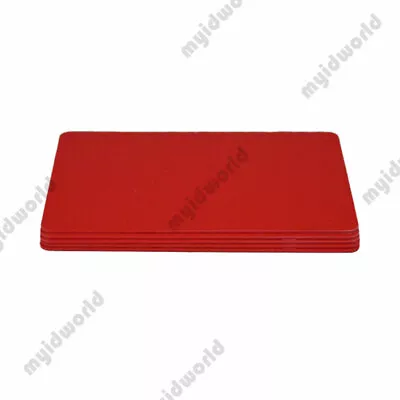 Red PVC Cards CR80.30 Mil Credit Card Size - USA - Pack Of 10 • $8.50