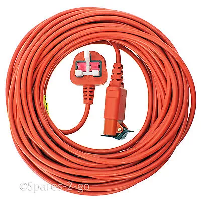 Power Cable For FLYMO Lawnmower Hedge Trimmer Mains Lead Plug - 20 25 Metre • £18.79