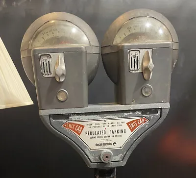 Vintage Gray Duncan 60 Double Head Parking Meter Working • $250