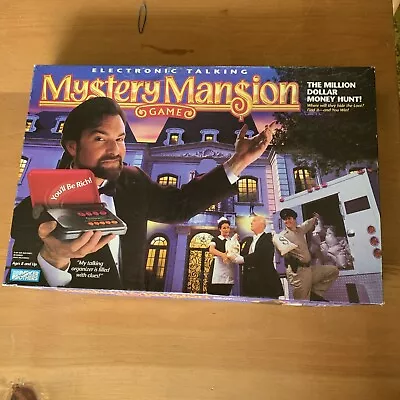 1995 Mystery Mansion Electronic Talking Game Parker Bros 100% Complete Tested • $129