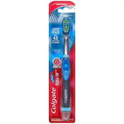 Colgate 360 Total Advanced Floss-Tip Sonic Powered Vibrating Toothbrush Soft • $15.94