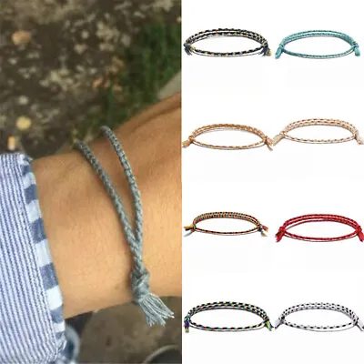 Handmade Rope Jewelry Woven Knots String Men Thread Women Bracelets Tassel • £2.64