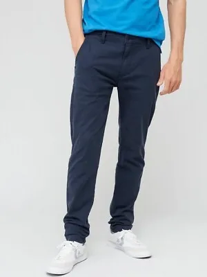 Levi's Men's XX Chino Slim Tapered Trousers Navy W40 L32 NEW • £49.99