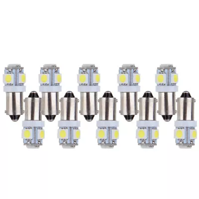 10X T11 BA9S 5-5050-SMD LED Map/Dome Light Bulbs T4W H6W Q65B 3886X 57 12V White • $9.26