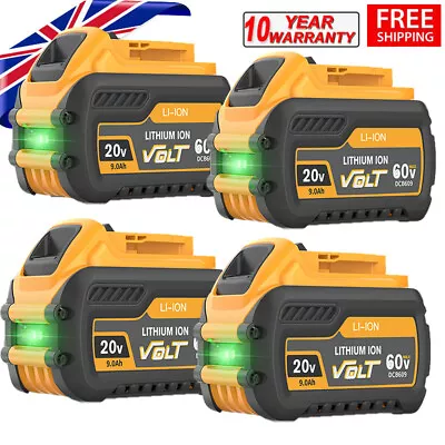 For Dewalt DCB546 18v / 54v XR FLEX VOLT 9.0ah Battery DCB547-XJ Cordless Power • £249.99