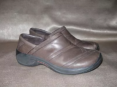 Merrell Encore Eclipse Slip On.  Coffee Bean Brown Leather. Sz 8.5M.  0010 • $20