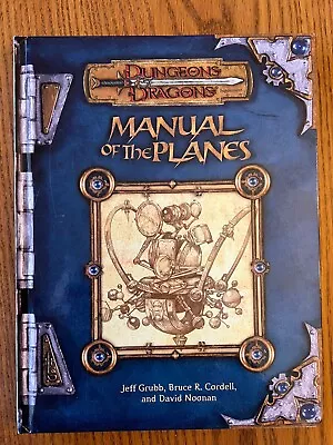 NM+ MANUAL OF THE PLANES 2001 1st Print HC Dungeons & Dragons 3.0/D20 WOTC • $75