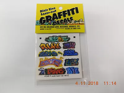 Blair Line Laser Cut Graffiti Decals N Scale #1245 Set #2 New!!!🎨🖼️ • $4.99