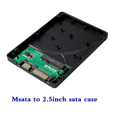 MSATA SSD To 2.5  SATA Enclosure Converter Adapter Card SSD Case Tool • $8