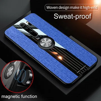 For Xiaomi Redmi Note 8 7 K20 Pro Hybrid Cloth Fabric Magnetic Ring Case Cover • $8.79
