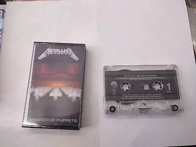 1986 Metallica Master Of Puppets Cassette Tape Tested Plays Great  • $60