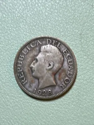 1928 Ecuador World Silver Coin Un Sucre KM 72.1 Philadelphia Mint • $10