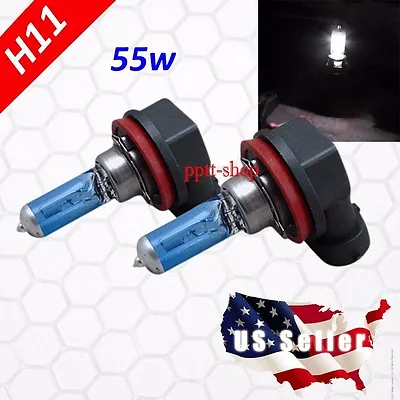 H11 Halogen 55w Xenon Headlight Bright White Car Auto Lamp Bulb Fog Light • $8.80