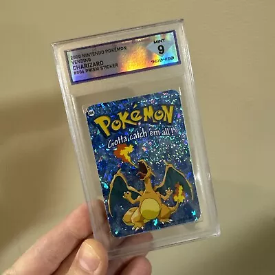 Charizard- Nintendo - 2000 Pokémon Vending Machine Prism Sticker Card #006 DSG 9 • $49.99