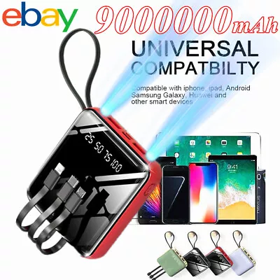 9000000mAh Power Bank 2 USB Fast Charger Battery Pack Portable For Mobile Phone • £13.99