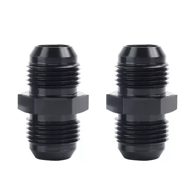 LokoCar Male To Male Flare Fitting Coupler Union Straight Fuel Hose Adapter 2PCS • $9.99