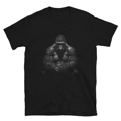 Gorilla Silverback T-shirt Silver Back Jungle King Design Unisex Tshirt • $19.99