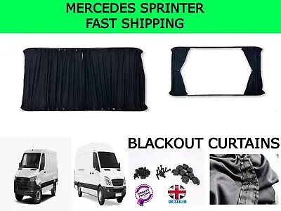 Mercedes Sprinter Blackout Curtains Choose Different Variations Black • $239.22