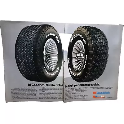 BF Goodrich Tire Radials 2 Page Vintage 1979 Magazine Ad Canon Peggy Fleming • $9.99