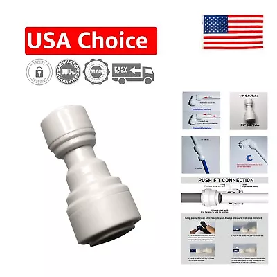 Water Tube Fitting Reducing Straight Union - 3/8  X 1/4  Tube OD - Pack Of 10 • $15.99