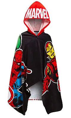 Avengers Hooded Towel Kids Marvel Poncho Beachtowel Bath Towel Swimming Wrap  • £14.95