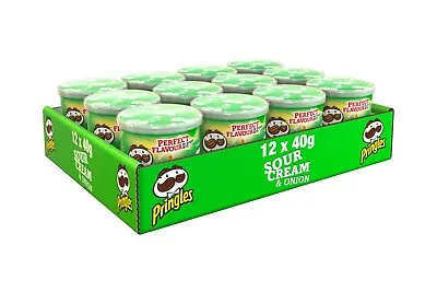 £10.99 • Buy Pringles Pop & Go Travel Box  12 X 40g Sour Cream & Onion Flavour 