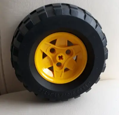 Lego  Technic Tire 81.6 X 38 R Balloon 45982 Black & 41896 Yellow Wheel • $15