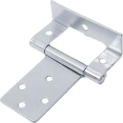 10 X Silver Cranked 50mm Flush Hinges Offset Cabinet Door Boat Caravan Wardrobe • £9.49