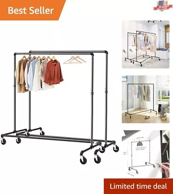 $154.94 • Buy Heavy-Duty Commercial Grade Clothes Rack - Z Base - Wheels - Brakes - 59x24x63