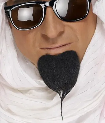 £2.85 • Buy Mens Arab Fancy Dress Beard Self Adhesive Arabian Fake Sheikh Bierd By Smiffys