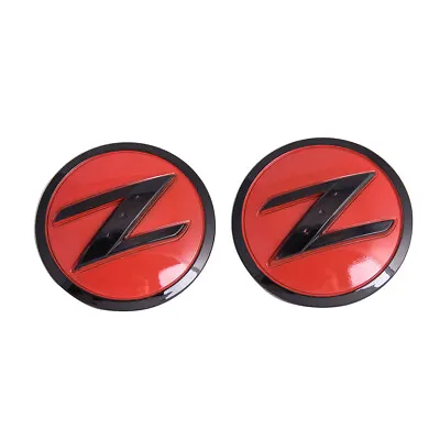 $17.88 • Buy 2x Red Black Z Emblem Front Fender Side Badge For 350Z 370Z Fairlady Z Z33 Z34