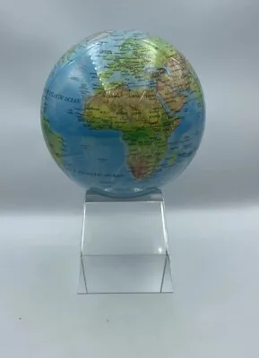 MOVA Motion Within Blue 4 1/2 Inch Political Map Solar Power Globe W/ Stand NIB • $200