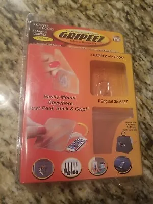 Gripeez Indoor/Outdoor Grip Hangers - As Seen On TV- Set Of 5 • $13.90