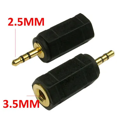 3.5mm Stereo Jack Socket To 2.5mm Stereo Jack Male Plug Adapter [007451] • £2.69