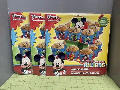 Mickey Mouse Club Snack Stand Set Of 3 Cupcake Birthday Party Table Decor • $14.99