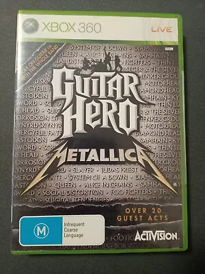 GUITAR HERO: METALLICA Xbox 360 - USED - WITH MANUAL - GOOD CONDITION • $22.80