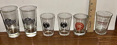 LOt Of 6 Different VINTAGE Beer Glasses. Variety Of Sizes • $14.95