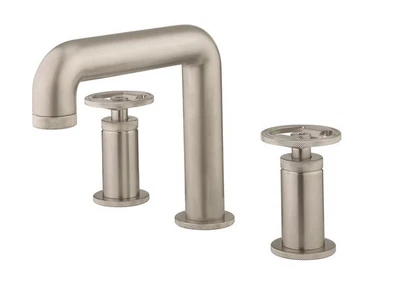 Crosswater 3 Hole Brushed Nickel Basin Taps • £299